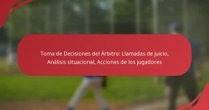 Toma de Decisiones del Árbitro: Llamadas de juicio, Análisis situacional, Acciones de los jugadores